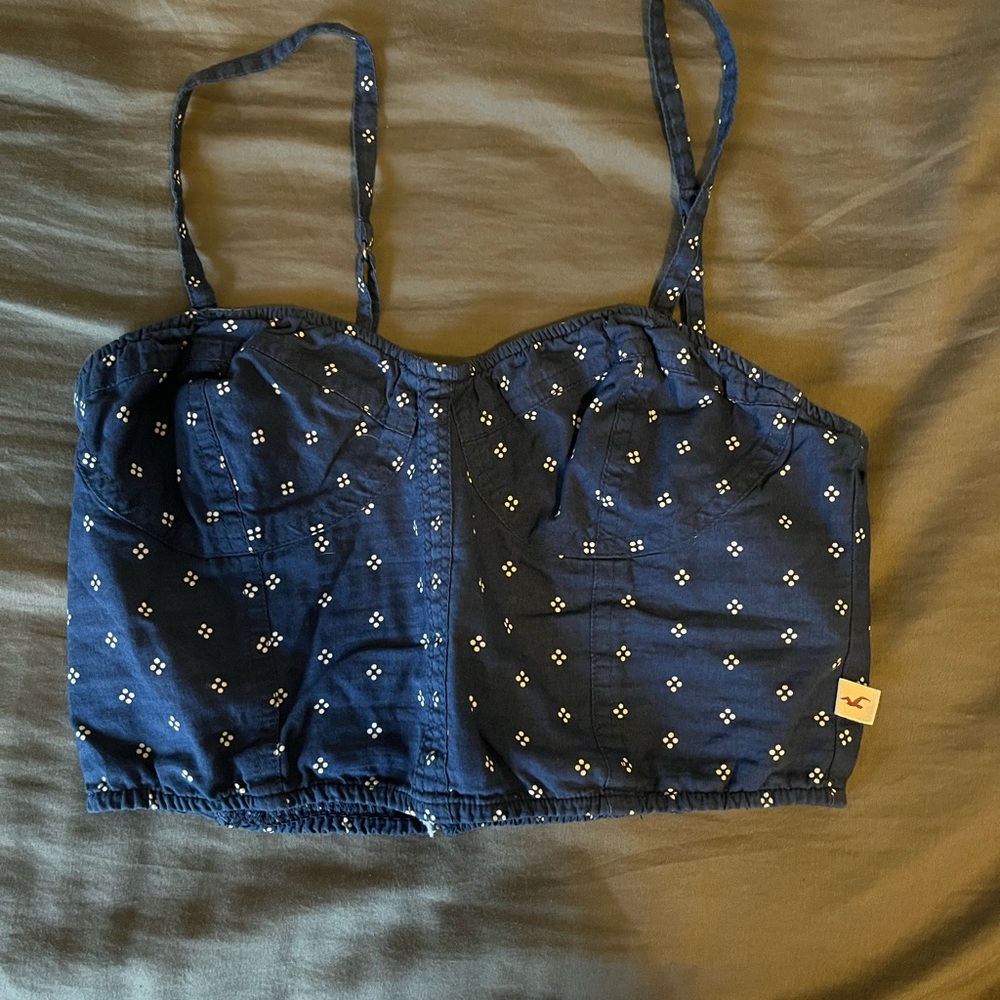 Hollister flower cropped top